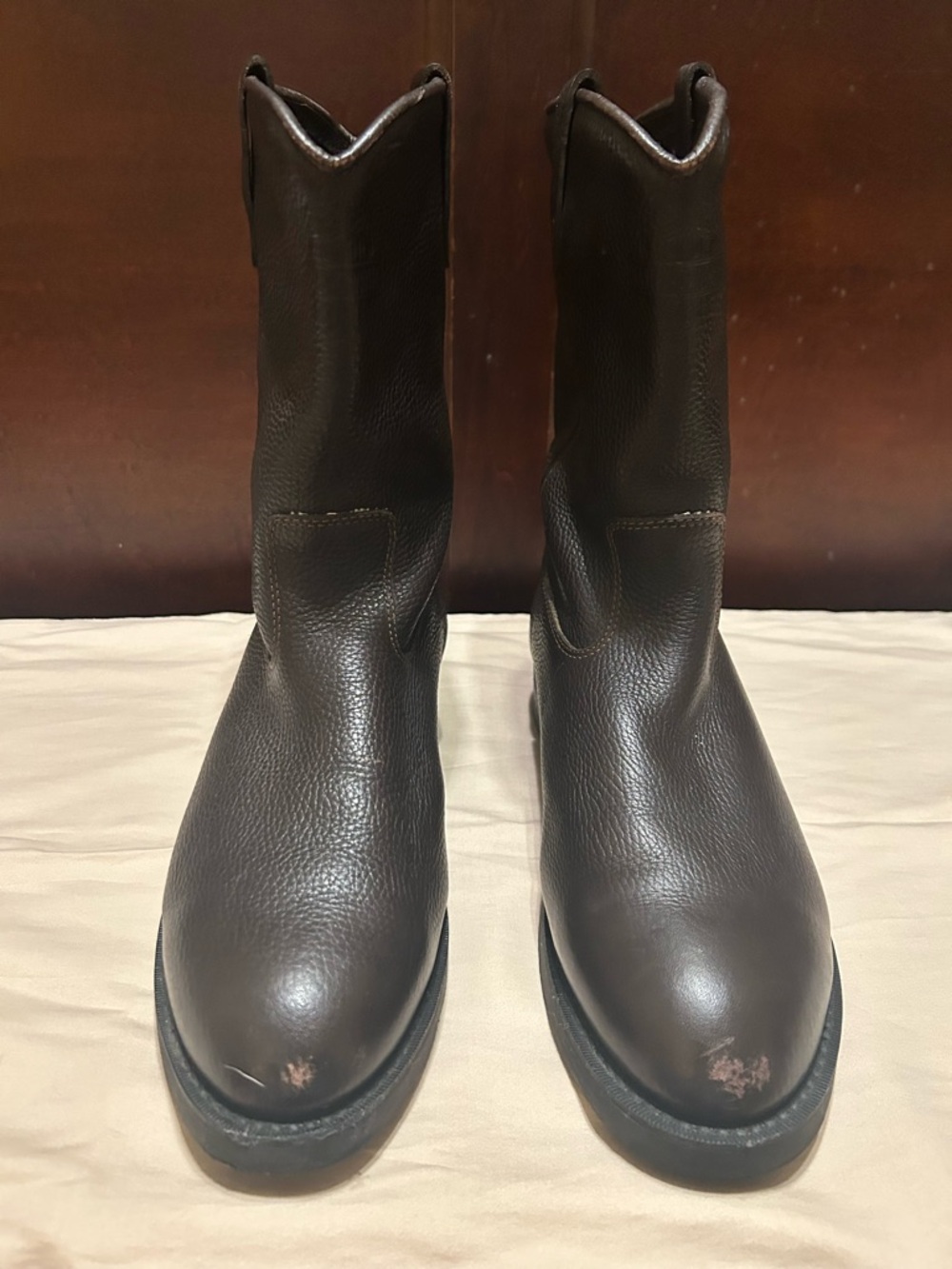 Harley-Davidson Dark Brown Leather Pull-On Boots